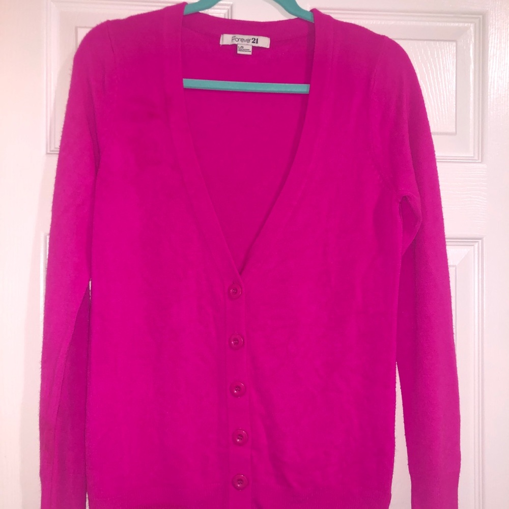 Pink cardigan